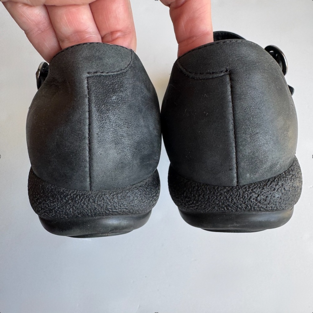 Dansko Giselle Mary Jane Black Leather Flats Size 40 - Picture 5 of 10